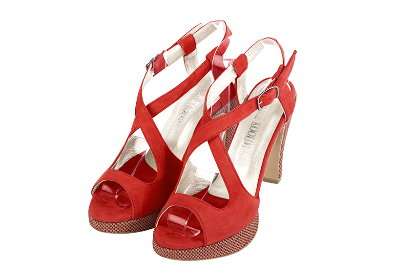 rouge coquelicot dress sandals for women - Florence KOOIJMAN